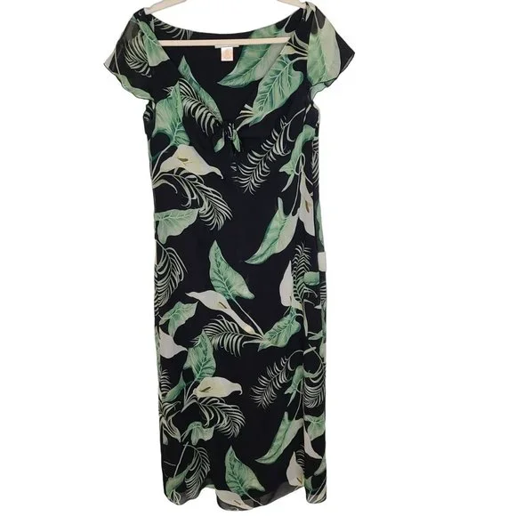 green emerald velvet dress Tommy Bahama Women's Darcy Lux Leo Flounce Dress main image 1